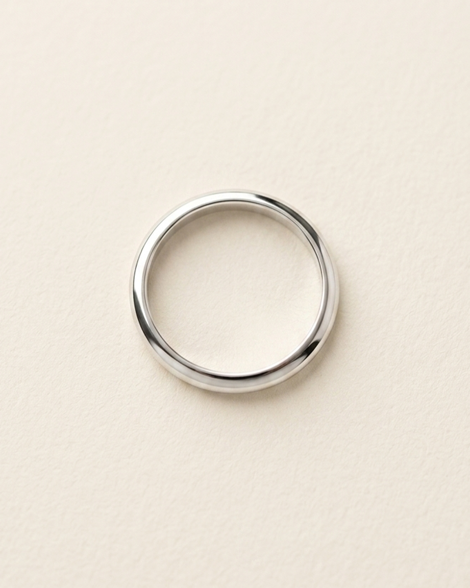 R01 3.80mm. Classic Plane Band Ring
