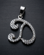 P11 CZ. J+D Later Pendant Necklace