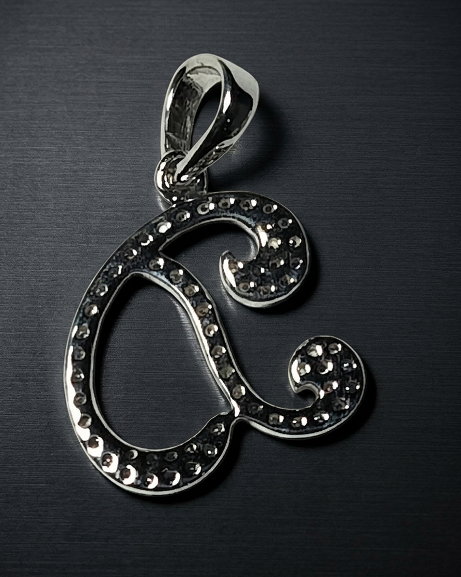 P11 CZ. J+D Later Pendant Necklace