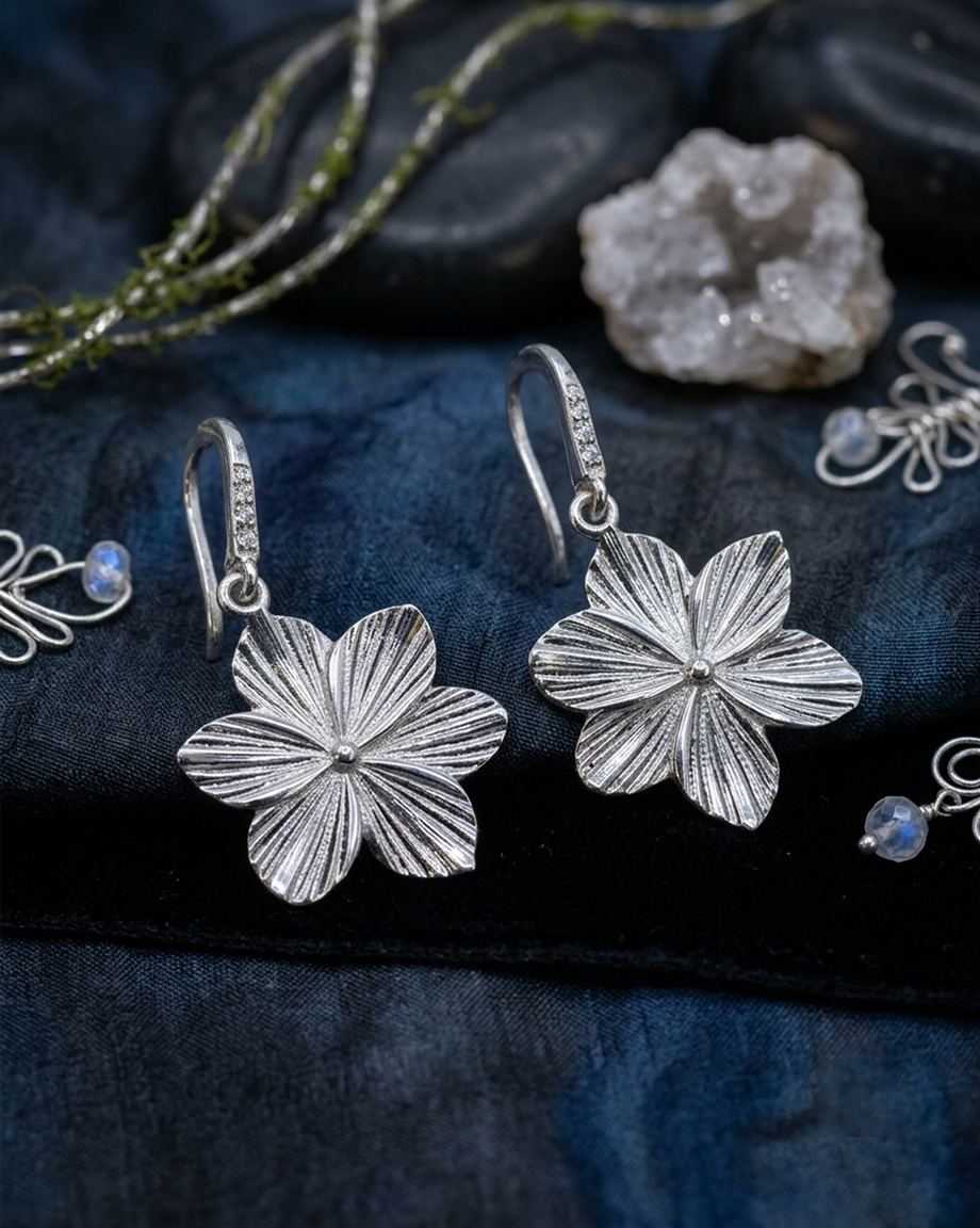 E09 Charm Earrings CZ