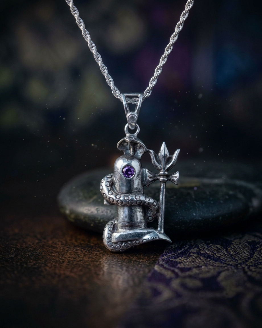 P01 Shivling Pendant Necklash