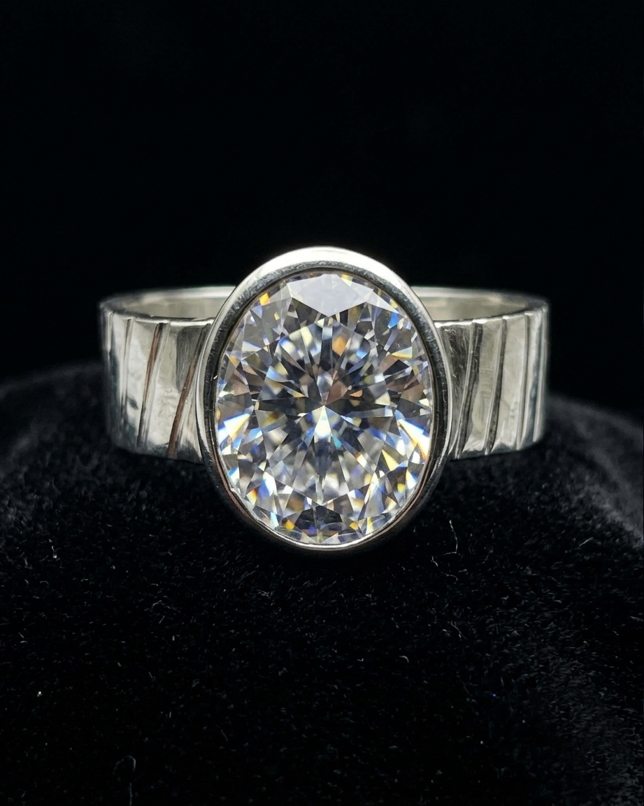 HR02 9 Ratti Oval CZ Ring