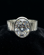 HR02 9 Ratti Oval CZ Ring