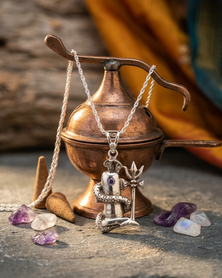 P01 Shivling Pendant Necklash