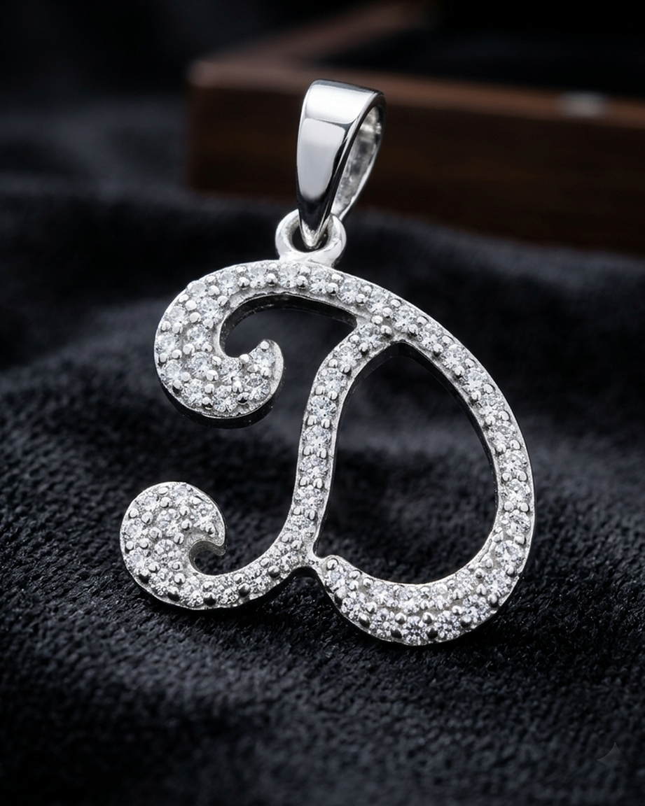 P11 CZ. J+D Later Pendant Necklace