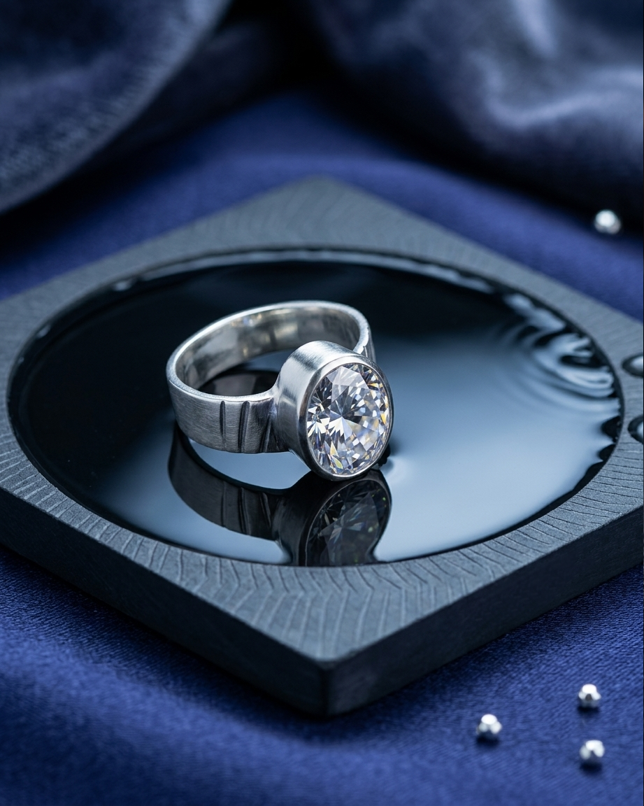 HR02 9 Ratti Oval CZ Ring