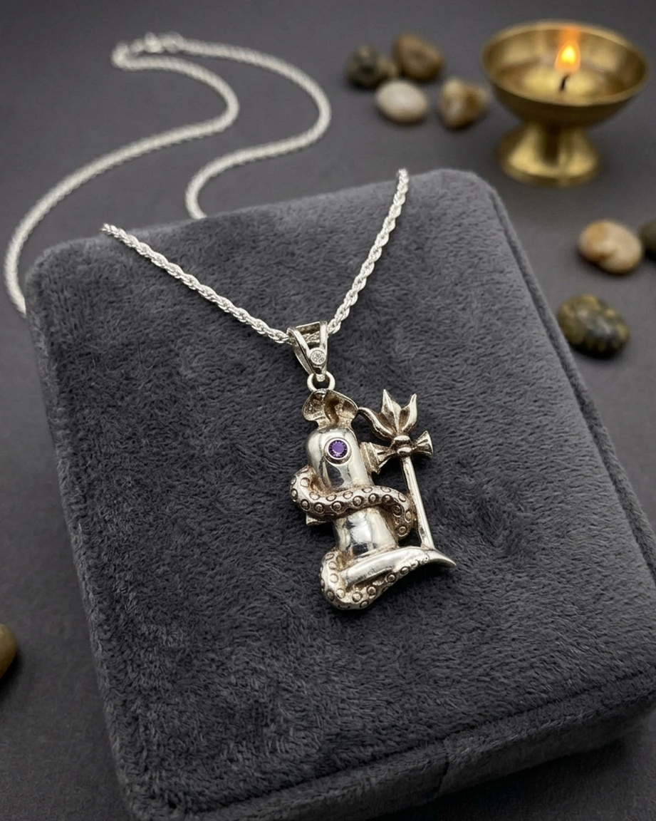 P01 Shivling Pendant Necklash