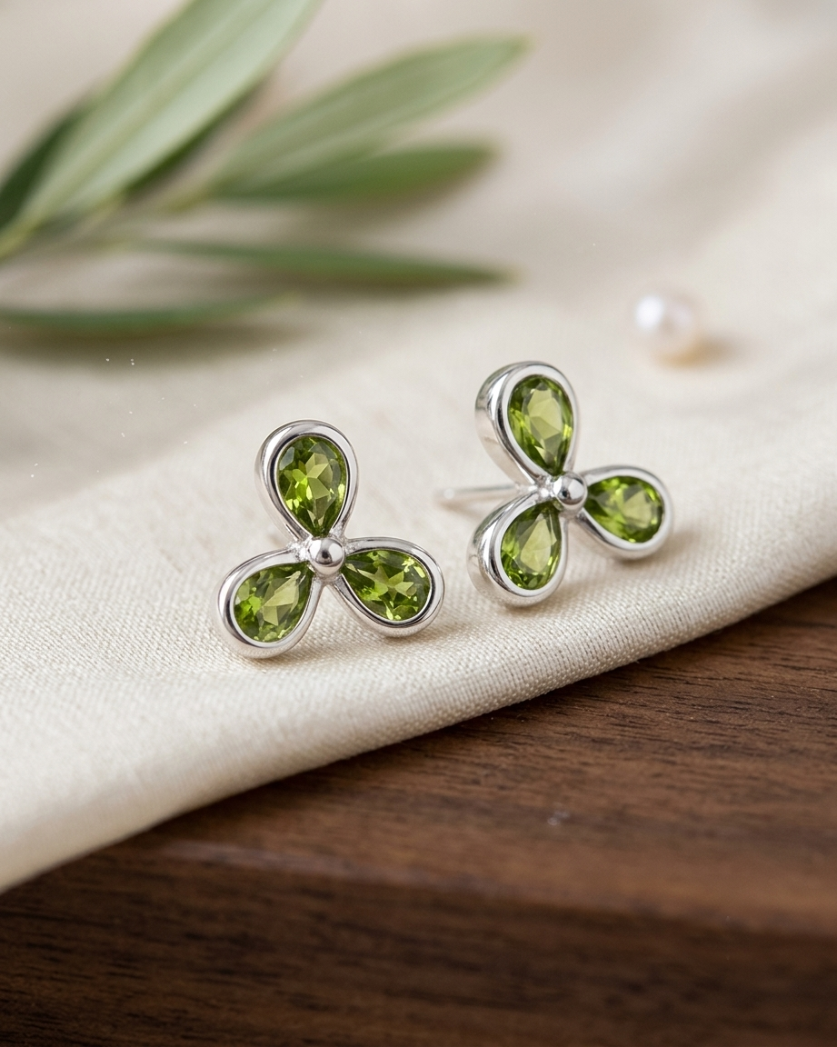 HT01 CZ. Pears Stud