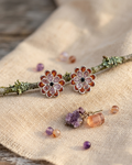 HT05 CZ Pears Pink Stud