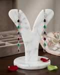 HE01 Multi CZ Colorful Drop Earrings for Women