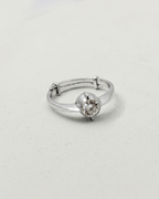 R04 CZ. Diamond Luking Close Setting Ring