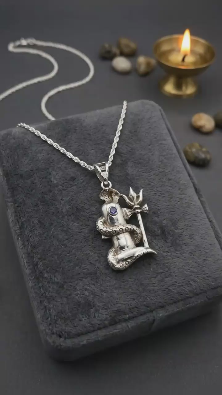 P01 Shivling Pendant Necklash