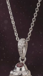 P04H Black Spinal & CZ. Shell Pendant Necklash