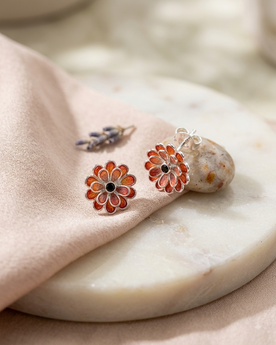 HT05 CZ Pears Pink Stud