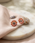 HT05 CZ Pears Pink Stud